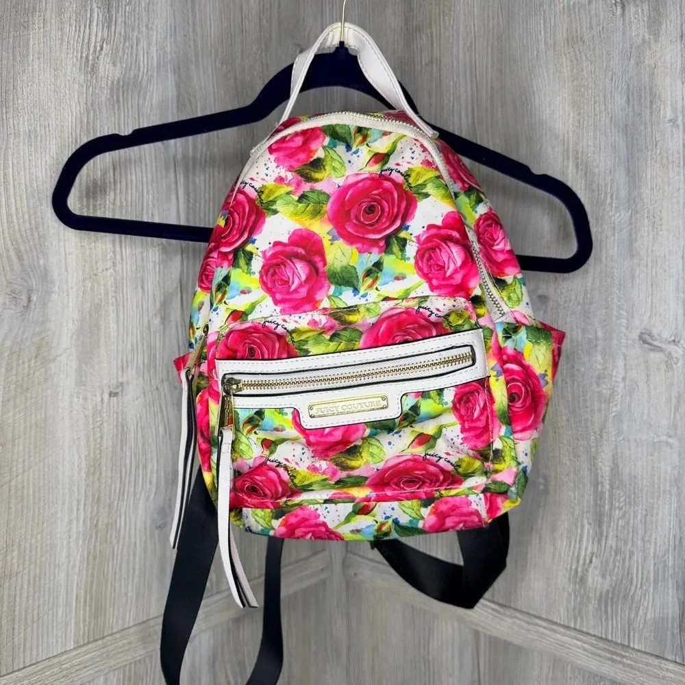 Juicy Couture Pink Floral Small Backpack
